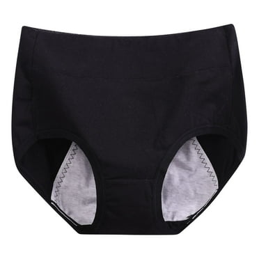 Xihbxyly Period Underwear for Women Menstrual Panties Womens Leak Proof Mid Waist Cotton Postpartum Ladies Panties Briefs Girls Large Solid Color Leak Proof Menstrual Underwear