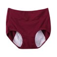 thumbnail image 1 of Xihbxyly Period Underwear for Women Menstrual Panties Womens Leak Proof Mid Waist Cotton Postpartum Ladies Panties Briefs Girls Large Solid Color Leak Proof Menstrual Underwear, 1 of 7