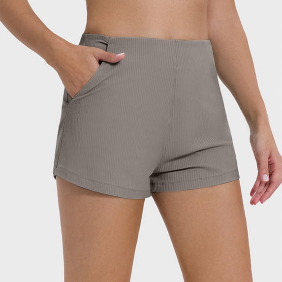 Xihbxyly Running Shorts for Women Summer Solid Color High Waist Athletic Shorts Casual Loose Fit Comfortable Summer Shorts