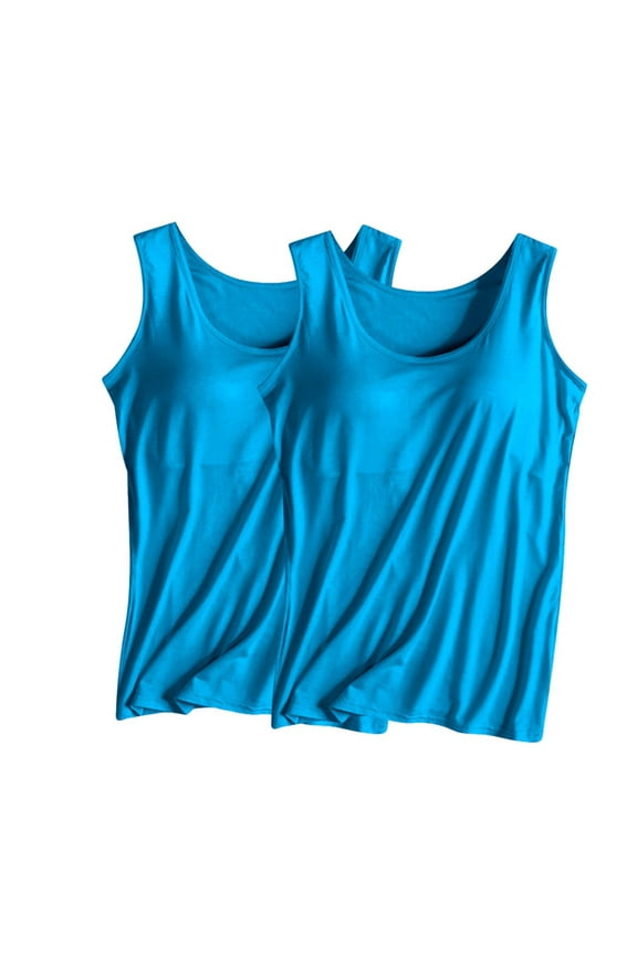 Sleeveless Tops for Women Casual Summer Plus Size Solid Color Crew Neck Workout Tank Tops Leisure Loose Fit Sleeveless Standard Straps Summer Shirts Womens