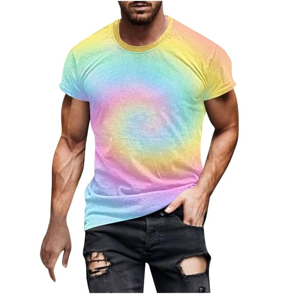 Xihbxyly T Shirts for Man, Crew Neck Shirts for Men Casual Fashion Short Sleeve T Shirt Classic Tee for Men Big and Tall Men Shirts