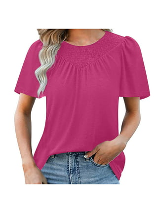 Xihbxyly Tunic Tops for Women Loose Fit, Short Sleeve Shirts for