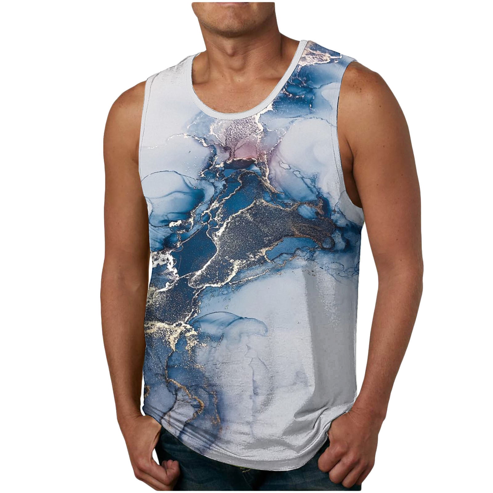 Xihbxyly Tank Top Mens, Men's Tank Tops 3D Printed Graphic Sleeveless ...