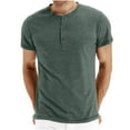 thumbnail image 1 of Xihbxyly Tshirts Shirts for Men Quick Dry Gym Tshirts Crew Neck Short Sleeve Workout Shirts Oversized Tshirts for Men Solid Regular Fit Oversized Tshirts for Men Simple for Men, 1 of 2