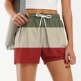 thumbnail image 1 of Xihbxyly Womens Athletic Shorts Plus Size Solid Color High Waist Sports Shorts Leisure Loose Fit Comfortable Beach Shorts, 1 of 5