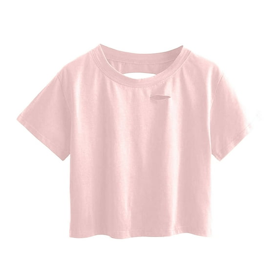 Xihbxyly Womens Blouses Dressy Casual, Women's Short Sleeve Crew Neck Tunic Shirt Casual Loose Blouses Summer Fashion Solid Color Tops Blouse for Leggings