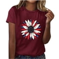 thumbnail image 1 of Xihbxyly Womens Casual Tee Shirts Women's Oversized T Shirts Short Sleeve Crewneck Summer Tops Casual Loose Basic Tee Shirts 2025 Trendy Clothes Trendy Lightweight Soft Plus Size Tops, 1 of 3