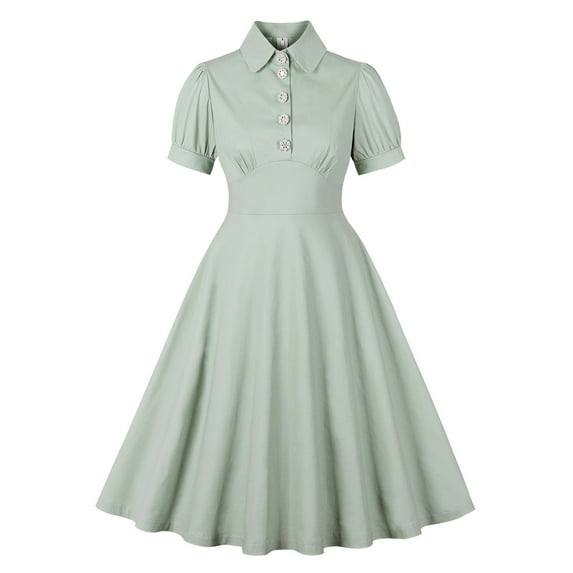 Xihbxyly Womens Clothes Clearance Summer Solid Color Off the Shoulder Cocktail-Length Dress Leisure Slim Fit Short Sleeve Beach Dress Flash Sales for Today