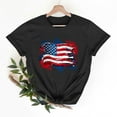 thumbnail image 1 of Xihbxyly Womens Shirts Short Sleeve Animal Print Workout Clothes Casual Loose Fit Crew Neck Casual Work Shirts Blouses, 1 of 7