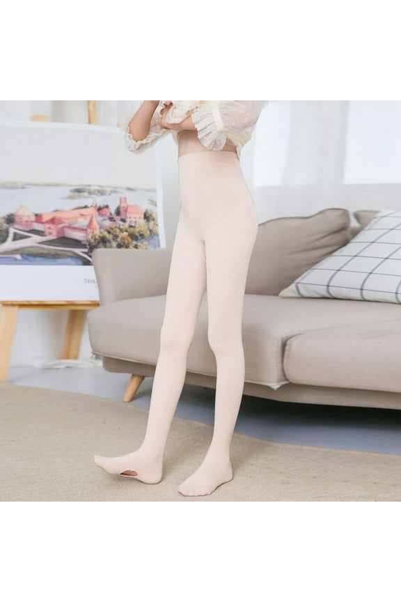 Womens Socks Child's Summer Solid Girls Tights Dance Botton Long Pants Soft Cute Full Length Pants Overalls Socks 1PC