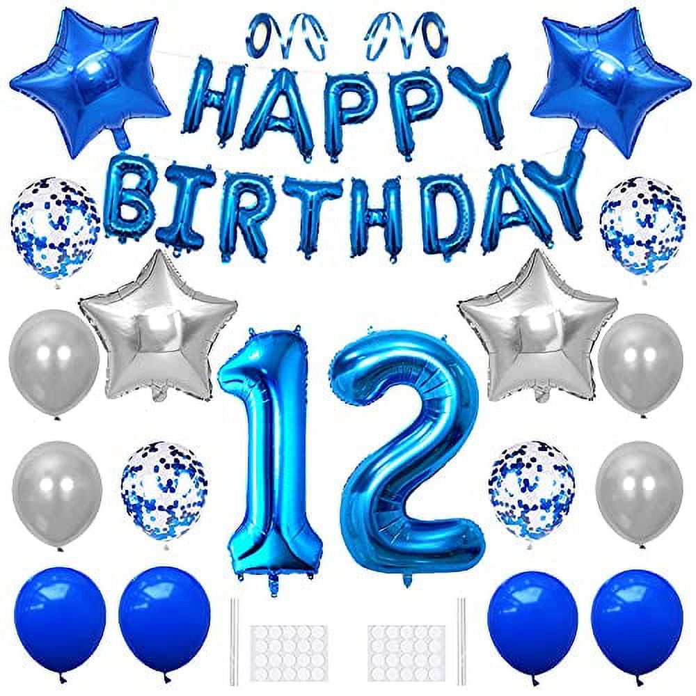 12 Happy Birthday To You Titanium Balloons (100 count)
