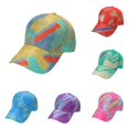 thumbnail image 1 of Xijirk Abstract Print Baseball Cap Colorful Pattern Curved Brim Headwear for Beach Outdoor Walking Daily Casual Activities,Yellow,M, 1 of 3