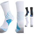 thumbnail image 1 of Xijirk Athletic Crew Socks Cushioned Arch Support Running Sports Socks Size:M, 1 of 5