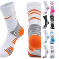 thumbnail image 1 of Xijirk Athletic Crew Socks Cushioned Arch Support Running Sports Socks Size:M, 1 of 5