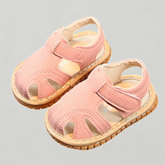 Xijirk Baby Closed Toe Casual Sandals Soft Sole Walking Footwear for Toddler Daily Wear,9-12 Months