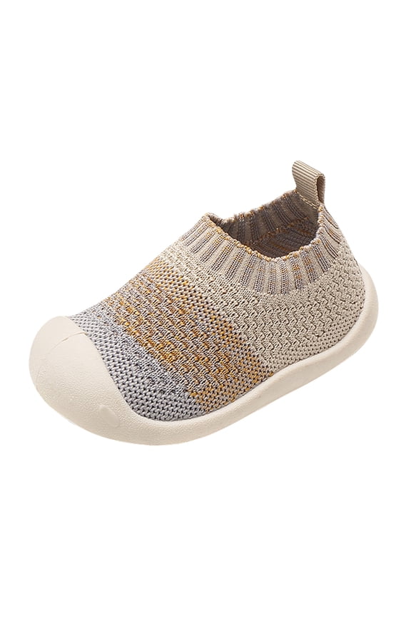 Baby Floor Shoes Heart Bow Print Soft Sole Breathable Lightweight Footwear Flexible Comfortable Toddler Indoor s For Indoor Casual Wear,White,9-12 Months