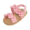 thumbnail image 1 of Xijirk Baby Sandals for Summer Gentle Step First Footwear for Toddler Girls EasyOn Outdoor Sandals for Little Feet,Pink,6-12 Months, 1 of 7