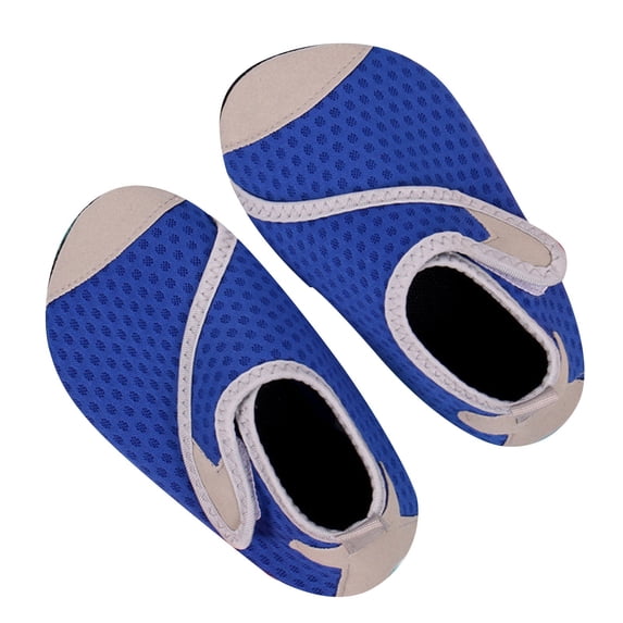 Xijirk Baby Toddler Water Shoes Solid Aqua Socks Non- Swim Shoes Blue,2-2.5 Years