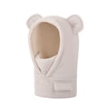 thumbnail image 1 of Xijirk Bear Ear Baby Balaclava Hat Detachable Face Cover Integrated Neck Warmer Beanie White,5-16 Years, 1 of 2
