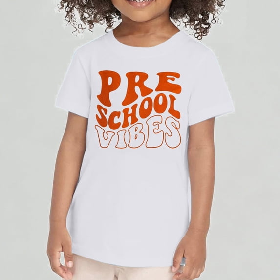 Xijirk Boy Girl Summer T-Shirt First Day Of School Shirt In My Preschool Shirt Toddler Kindergarten Shirts,2-3 Years