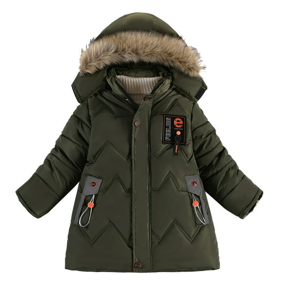 Xijirk Boy Jacket Coat Hooded Coat Warm Jacket,Size 4-5 Years