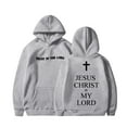 thumbnail image 1 of Xijirk Boys Girls Casual Loose Fit Cute Print Long Sleeve Hoodie Sport Pullover Top Comfortable Play Outdoor Wear,Z01 Grey,5-6 Years, 1 of 3