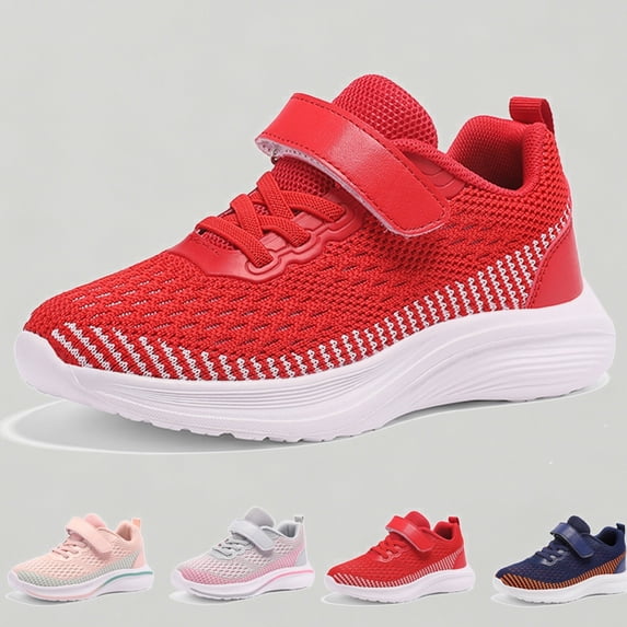 Xijirk Boys Girls Sneakers Kids Lightweight Breathable Strap Athletic Running Shoes for Daily Casual Outing,5.5-6 Years