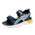 thumbnail image 1 of Xijirk Boys Sandals Open Toe Polyurethane Soft Soled Sports Sandals and Beach Shoes,Size 9.5, 1 of 9