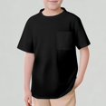 thumbnail image 1 of Xijirk Boys T Shirts Breathable Kids Mesh Pocket T-Shirt Comfortable Crew Neck Tee and Girls Toddler Children Casual Wear,2-3 Years, 1 of 4