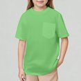 thumbnail image 1 of Xijirk Boys T Shirts Breathable Mesh Pocket T-Shirt Crew Neck Casual Short Sleeve Top Comfortable Kids Tee,8-9 Years, 1 of 4