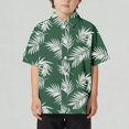 thumbnail image 1 of Xijirk Boys T Shirts Casual Beach Shirt Loose Fit Comfortable Short Sleeve Button Down Collar Top for Children,5-6 Years, 1 of 4