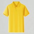 thumbnail image 1 of Xijirk Boys T Shirts Casual Short Sleeve Shirt with Pocket Comfortable Soft Button Down Top for Kids,10-12 Years, 1 of 3