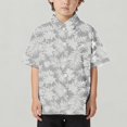 thumbnail image 1 of Xijirk Boys Tropical Floral Print Shirt Short Sleeve Button Down for Beach Holiday and Everyday Casual Wear,5-6 Years, 1 of 4