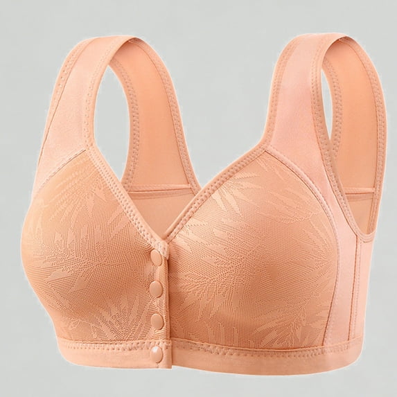 Xijirk Bras for Women Casual Button Down Breathable Top Bra Underwear Comfortable Wirefree Support Everyday Wear,36