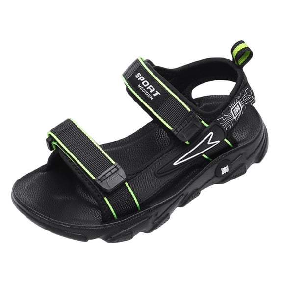 Xijirk Children Thick Bottom Sandals Soft Bottom Casual Sports Beach Outdoor Sandals for Children,Size 13.5
