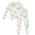 thumbnail image 1 of Xijirk Childrens Pajama Set St Patricks Day Cartoon Print Long Sleeve Top Pants Cozy Homewear Nightwear Holiday Theme Loungewear Soft Sleepwear,4 Years,White, 1 of 3