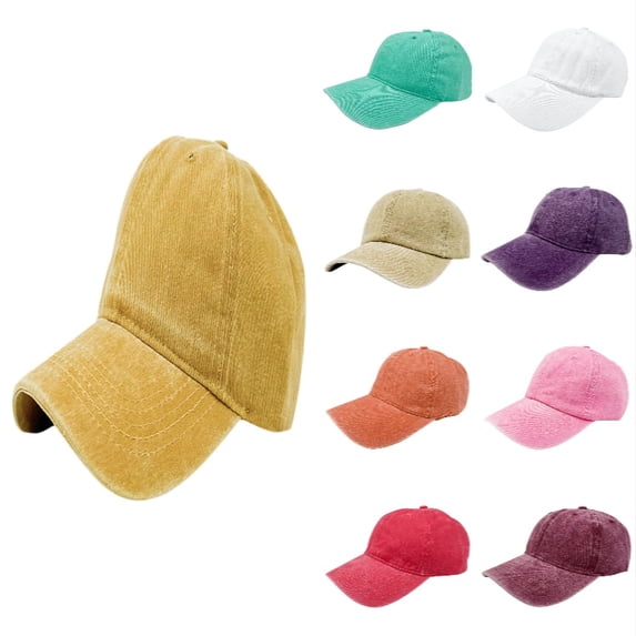 Xijirk Custom Oversized Baseball Head Wear Rear Regulating Fixture Plain Outer Profile for Open Air Travels Daily External Activities,Yellow,M