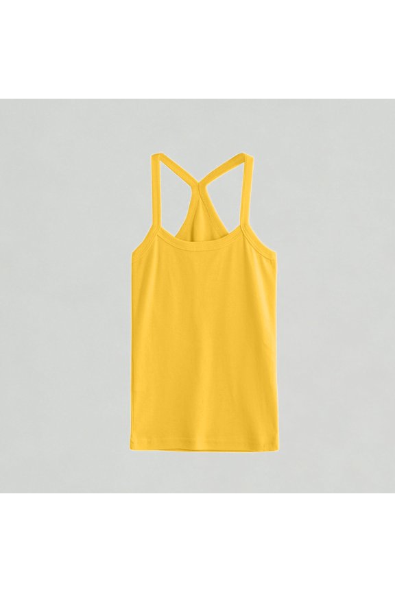 Xijirk Girls Athletic Dance Tank Top Sleeveless Racerback Crop Top for Ballet Gymnastics and Sports Performance,12-18 Months