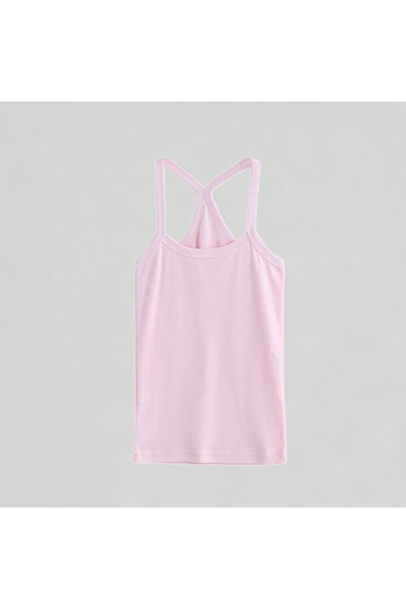 Xijirk Girls Athletic Dance Tank Top Sleeveless Racerback Crop Top for Ballet Gymnastics and Sports Performance,8-9 Years