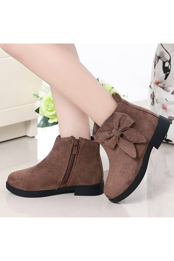 Girls Boots,Girls Shoes Solid Color Short Boots Non Breathable Women Boots,Size 12