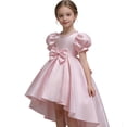 thumbnail image 1 of Xijirk Girls Dresses,Girls Satin Backless Pageant Dress Gown Girl Dress for Stage Performance,Dresses for Girls,Light Pink,3-4 Years, 1 of 7
