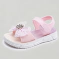 thumbnail image 1 of Xijirk Girls Glitter Beaded Sandals Soft Soles Summer Children Shoes for Casual Wear,5.5-6 Years, 1 of 7