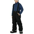 thumbnail image 1 of Xijirk Girls Insulated Pants Winter Thermal Ski Trousers for Youth Cold Weather Outdoor Activities Water Resistant Softshell Bottoms for Snow Play,Black,5, 1 of 3