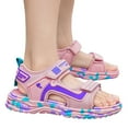 thumbnail image 1 of Xijirk Girls Sandals,Children Shoes Comfortable Soft Sole Lightweight Boys and Girls Casual Shoes Sandals Student Beach Shoes for Daily Wear,Toddler Sandals,Pink,13-13.5 Years, 1 of 8
