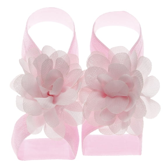 Xijirk Girls Sandals For Baby Girls Barefoot Flower Accessories Casual Footwear Toddlers Kids Practical OpenToe Sandals Footwear,B,One Size