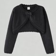 thumbnail image 1 of Xijirk Girls Shirts Soft Knit Bow Cardigan Sweater Long Sleeve Top Outerwear For Casual Comfortable Blouse,2-3 Years, 1 of 3