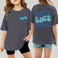thumbnail image 1 of Xijirk Girls T Shirts Graphic Print Tees and Casual Shirts Short Sleeve Comfortable Daily Wear Tops,100, 1 of 4
