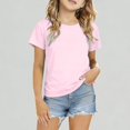 thumbnail image 1 of Xijirk Girls T Shirts Short Sleeve Ice Silk Top Breathable Lightweight Basic Tee Casual Wear,11-12 Years, 1 of 5