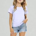 thumbnail image 1 of Xijirk Girls T Shirts Short Sleeve Ice Silk Top Breathable Lightweight Basic Tee Casual Wear,9-10 Years, 1 of 5
