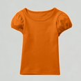 thumbnail image 1 of Xijirk Girls T Shirts Soft Puff Sleeve Tee Casual Short Sleeve Top Comfortable Blouse,12-13 Years, 1 of 3